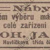 Inzerát Nuselský obzor 01.06.1913 Jahoda Nusle 331