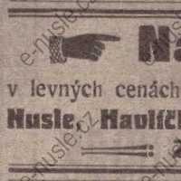 Inzerát Nuselský obzor 01.06.1913 Koudelka Nusle 339 Inzerát Nuselský obzor 01.06.1913 Koudelka Nusle 339