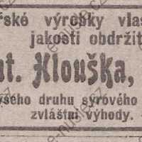 Inzerát Nuselský obzor 01.06.1913 Hloušek Nusle 55 Inzerát Nuselský obzor 01.06.1913 Hloušek Nusle 55