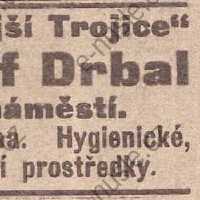 Inzerát Nuselský obzor 01.06.1913 Drbal lékárna Nusle 363 Inzerát Nuselský obzor 01.06.1913 Drbal lékárna Nusle 363