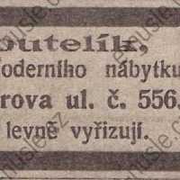 Inzerát Nuselský obzor 01.06.1913 Moutelík Nusle 556