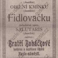 Inzerát Nuselský obzor 01.06.1913 Bratří Boháčkové Nusle 472
