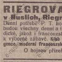 Inzerát Nuselský obzor 01.06.1913 Hons Nusle 477 Inzerát Nuselský obzor 01.06.1913 Hons Nusle 477