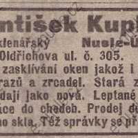 Inzerát Nuselský obzor 01.06.1913 Kupka Nusle 305 Inzerát Nuselský obzor 01.06.1913 Kupka Nusle 305