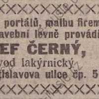 Inzerát Nuselský obzor 01.06.1913 Černý Nusle 571 Inzerát Nuselský obzor 01.06.1913 Černý Nusle 571