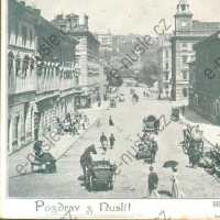 Bělehradská ulice směrem od náměstí Bratří Synků, 1898 (Rudolf Píša)